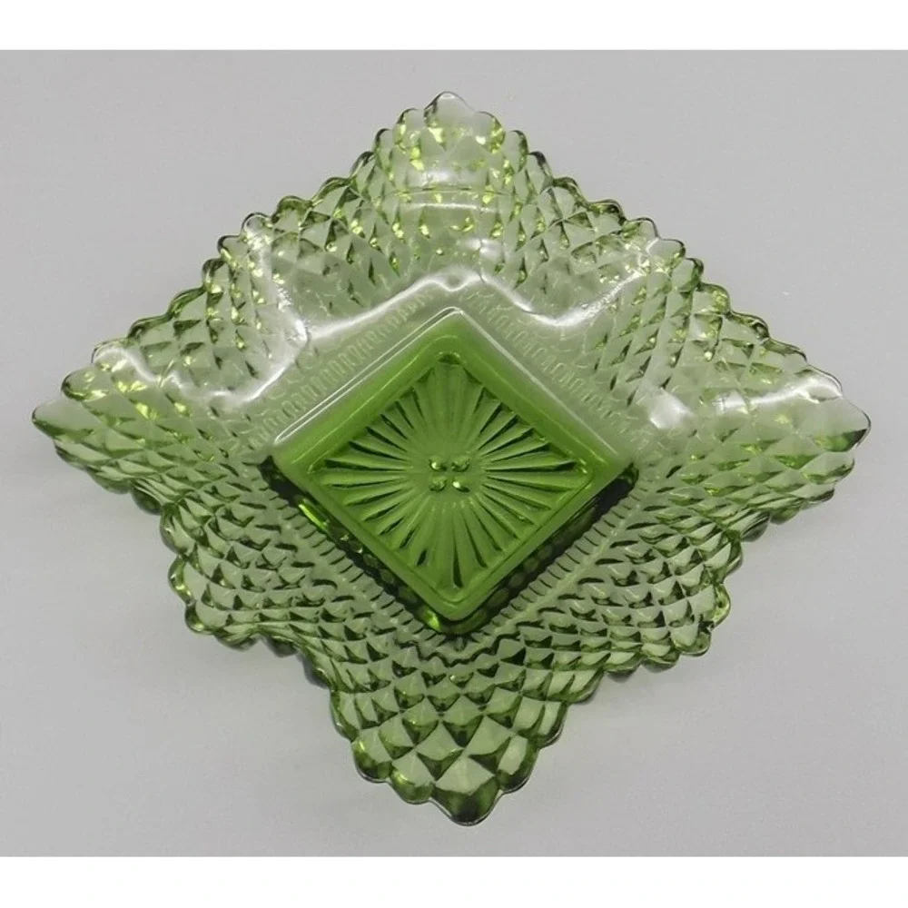 Green Traditions Federal Glass Co Candy Dish 4